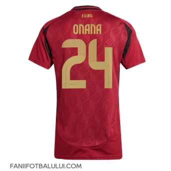 Belgia Amadou Onana #24 Echipament de Fotbal Replică European 2024 Femei Acasa